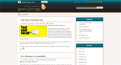 Desktop Screenshot of blog.goenglishgo.com